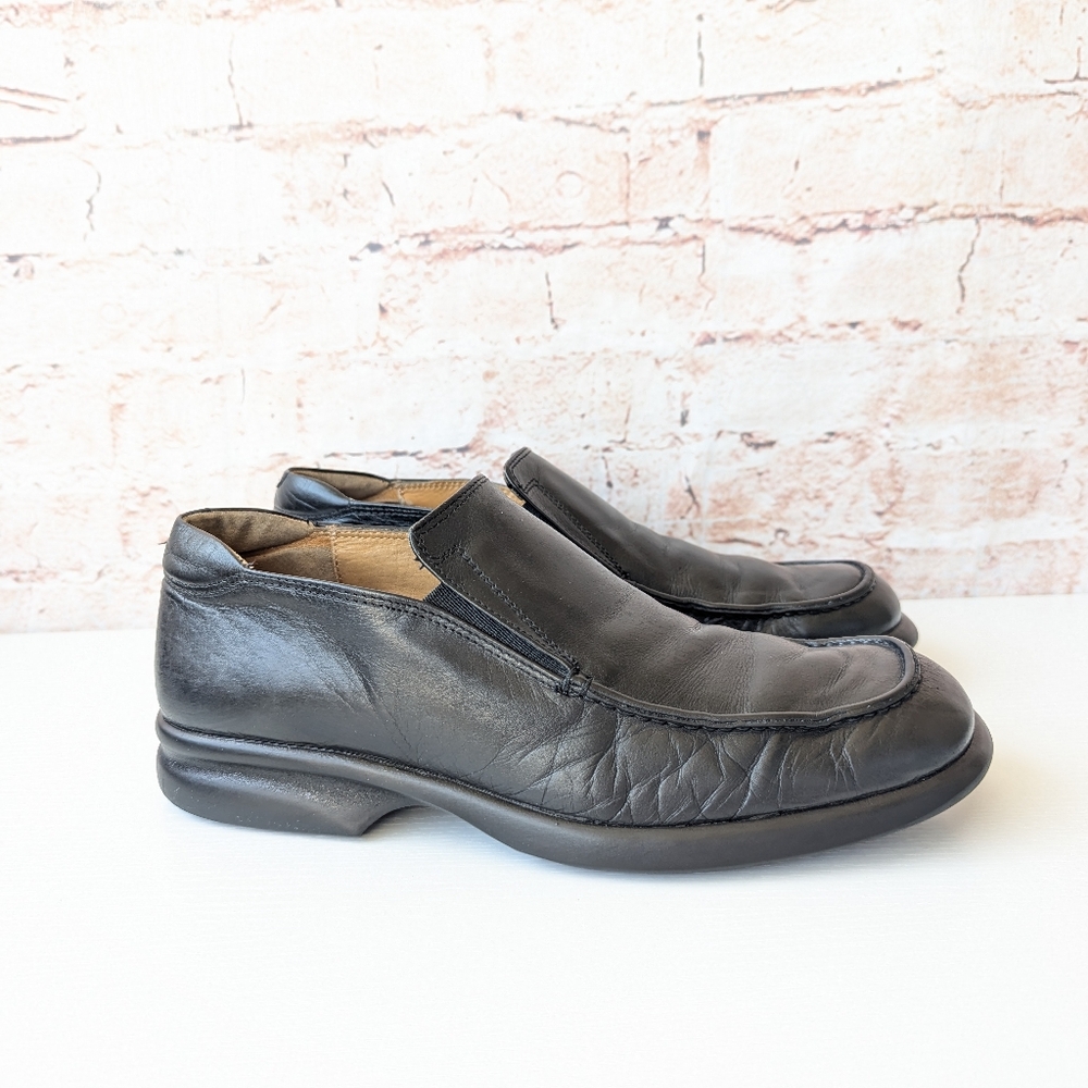Bally Black Leather Loafers with Square Toe - Picture 5 of 12